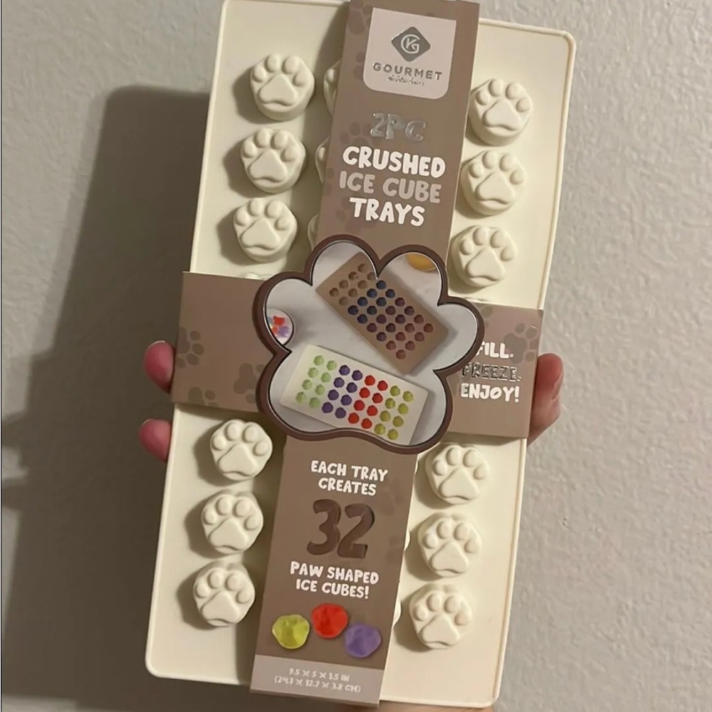Mini Dog Print Silicone Molds 2 Pack Art Craft Bake Ice Cube Resin Treat Dessert
